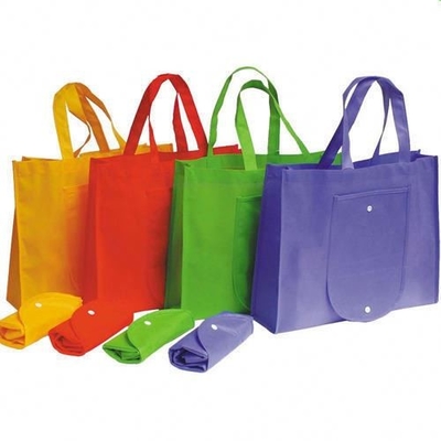 faltbares Soem behandelte 50x2.5cm gesponnene Tasche Grün-80gsm nicht