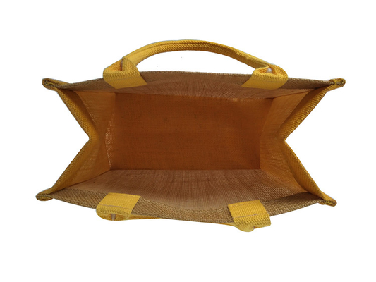 Wiederverwendbar keine Einkaufstasche des Druck-30x12x30cm des Jutefaser-380gsm