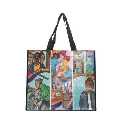40x30x14cm 3000pcs lamellierten nicht gesponnene Polypropylen-Taschen