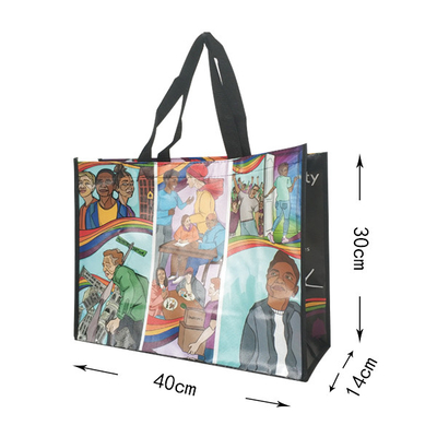 40x30x14cm 3000pcs lamellierten nicht gesponnene Polypropylen-Taschen