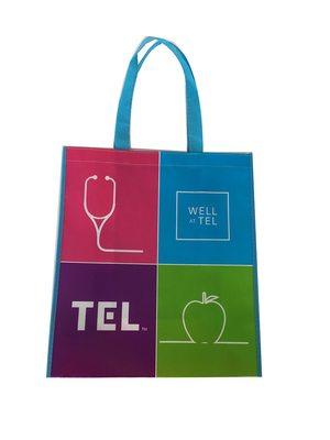Helle lamelliert behandeln gesponnene Tasche PET SGS 50x2.5cm 9gsm pp. nicht