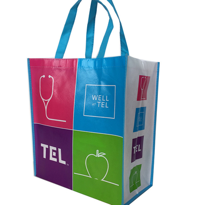 Helle lamelliert behandeln gesponnene Tasche PET SGS 50x2.5cm 9gsm pp. nicht