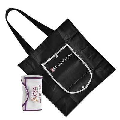 Zugschnur 120gsm nicht gesponnener Tote Bags CMYK 37x10x37cm