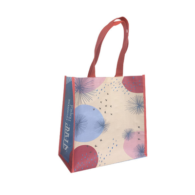 RPET 38x31x16cm 120gsm lamellierte Polypropylen Tote Bags