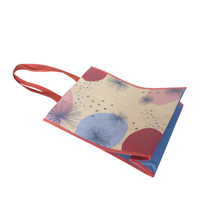 RPET 38x31x16cm 120gsm lamellierte Polypropylen Tote Bags