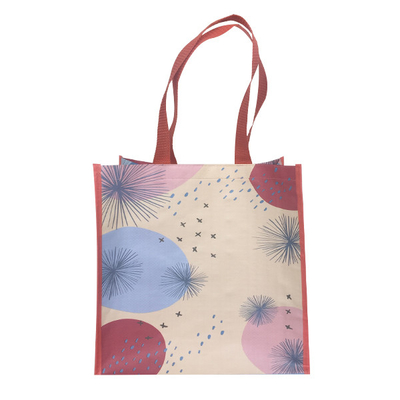 RPET 38x31x16cm 120gsm lamellierte Polypropylen Tote Bags