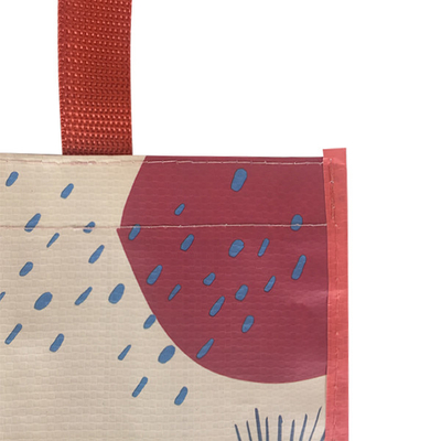 RPET 38x31x16cm 120gsm lamellierte Polypropylen Tote Bags