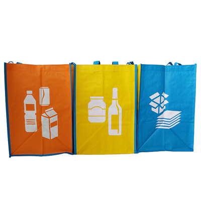 Gesponnene fördernde Taschen des Blau-35x30x39.5cm 100gsm