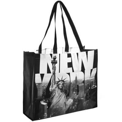 Aufbereitete RPET 50x2.5cm gesponnene Tasche SGS 100gsm Polypropylen