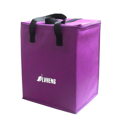 Nicht gesponnener Wein 20x15x20cm 80gsm 2mm EPE isolierte Kühltasche
