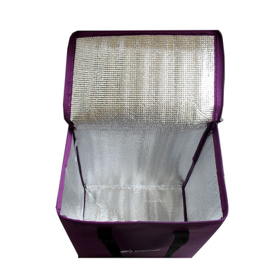 Nicht gesponnener Wein 20x15x20cm 80gsm 2mm EPE isolierte Kühltasche