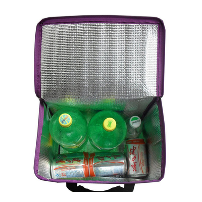 Nicht gesponnener Wein 20x15x20cm 80gsm 2mm EPE isolierte Kühltasche