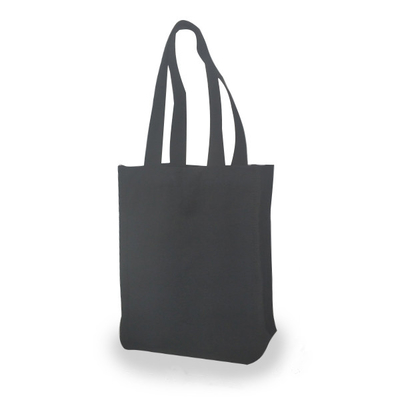 Schwarze Segeltuch PET 18x9x27cm CMYK 2 Flaschen-Wein-Tasche