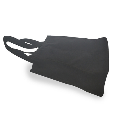 Schwarze Segeltuch PET 18x9x27cm CMYK 2 Flaschen-Wein-Tasche