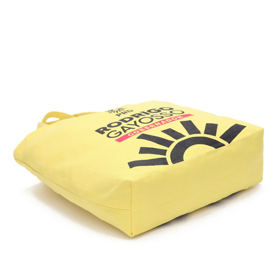 Geometrische gelbe 8 Baumwolle Unze 40x11x34.5cm bereitet Tasche auf