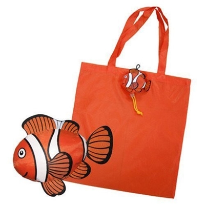 Bunte 210D 40x50cm CMYK faltende NylonEinkaufstasche der Fisch-
