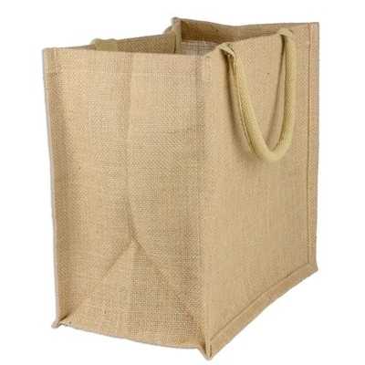 Wiederverwendbare 40x14x34cm Einkaufstasche der Leinwand-des Jutefaser-390gsm