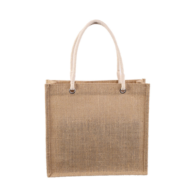 Kaufende natürliche Einkaufstüten des Farbe30xx12x30cm Jutefaser-380gsm