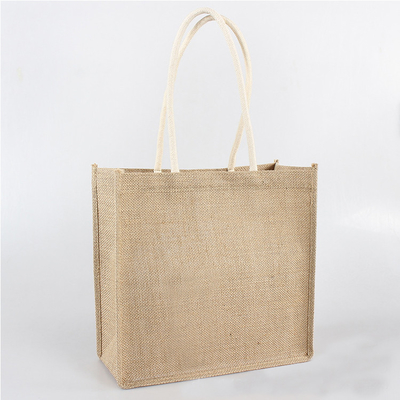 Kaufende natürliche Einkaufstüten des Farbe30xx12x30cm Jutefaser-380gsm