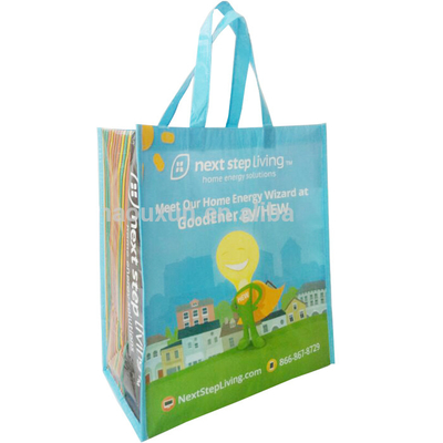 Wasserdichte gesponnene 30x10x40cm 70gsm RPET Tasche der Werbungs-nicht