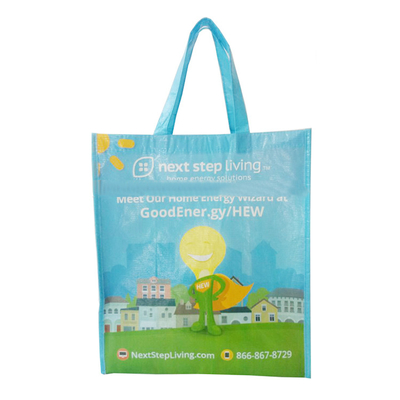 Wasserdichte gesponnene 30x10x40cm 70gsm RPET Tasche der Werbungs-nicht