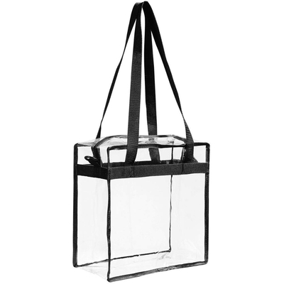 Farbige Kunststoffgriff-Totalisator 30x10x37cm CMYK PVC-Bleistift-Tasche