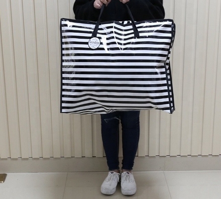 Große lamellierte gesponnene Tasche 100pcs 80gsm RoHS Polypropylen