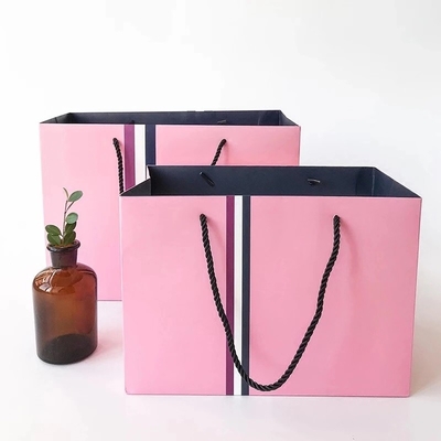 Waschbare 21x11x27cm 350g UV-CMYK 160gsm nicht gesponnene Papiertüte