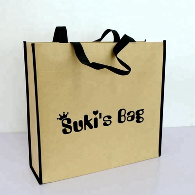 Einkaufsgesponnene Papiertüte 80gsm 150g 42x38x12cm nicht