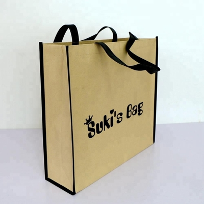 Einkaufsgesponnene Papiertüte 80gsm 150g 42x38x12cm nicht