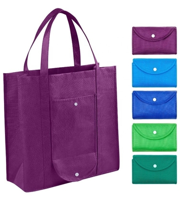 Freundliche 35X40X15cm CMYK 50pcs faltbare nicht gesponnene Tasche Eco