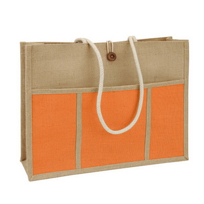 Jutefaser-Einkaufstasche Soems Tote Women Beach 45x15x33cm